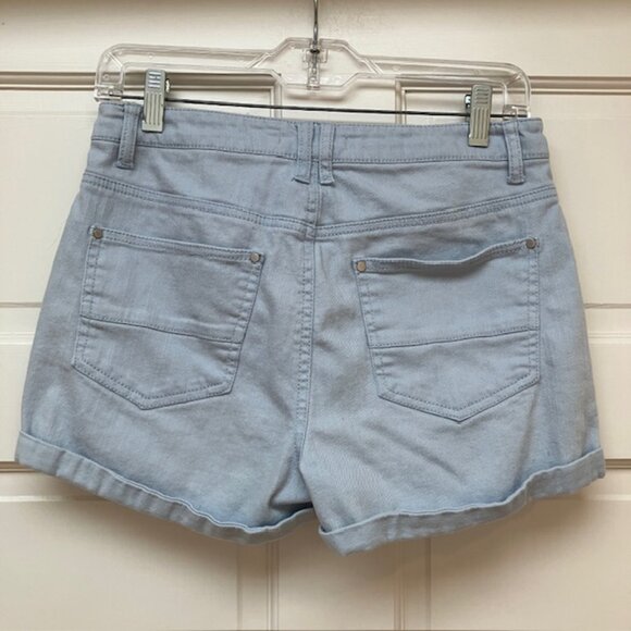 Love, Fire light blue cuffed shorts size 5 - Picture 2 of 6